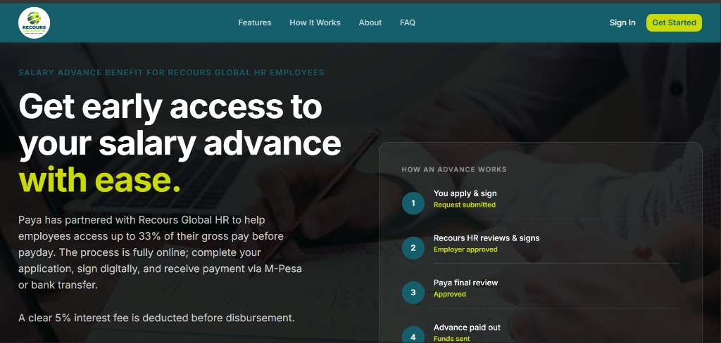 Recours Global — Salary Advance